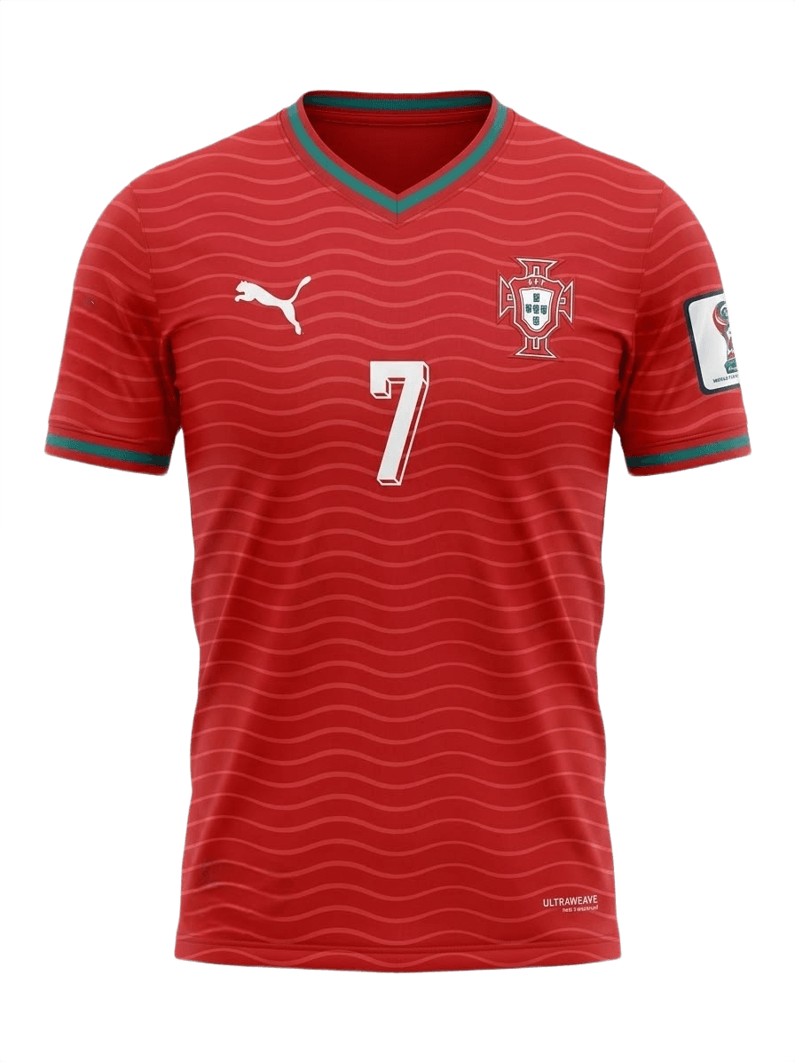 Portugal Home kit 2026 Portugal football jersey, front view